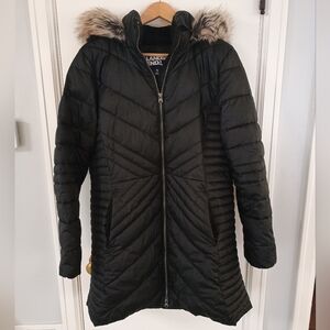 Lands' End Black Coat XL